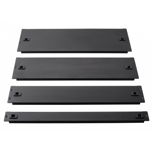 19" metal blank panel, toolless